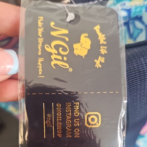 Multicolor Patterned Tote Bag - Picture 2 of 3